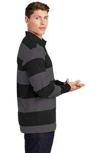 Classic Long Sleeve Rugby Polo / Black/ Graphite / Beach FC
