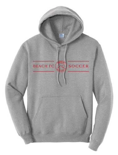 Core Fleece Pullover Hooded Sweatshirt / Athletic Heather / Beach FC