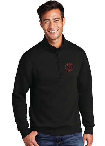 Core Fleece 1/4-Zip Pullover Sweatshirt / Black / Beach FC