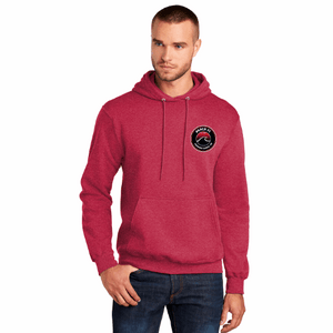 Fleece Hooded Sweatshirt (Youth & Adult) / Heather Red / Beach FC